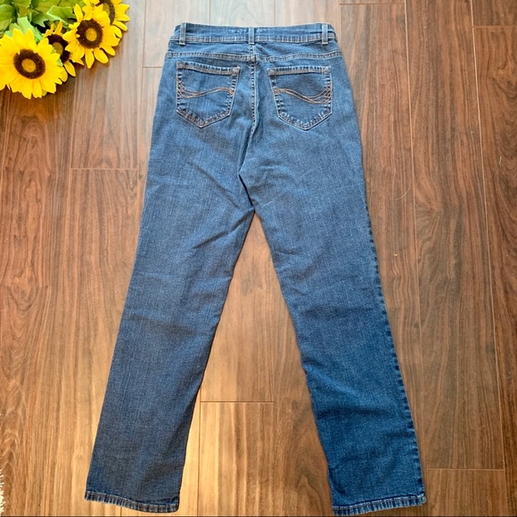 Charter Club Slim It Up Straight Leg Blue Jeans - Picture 6 of 7